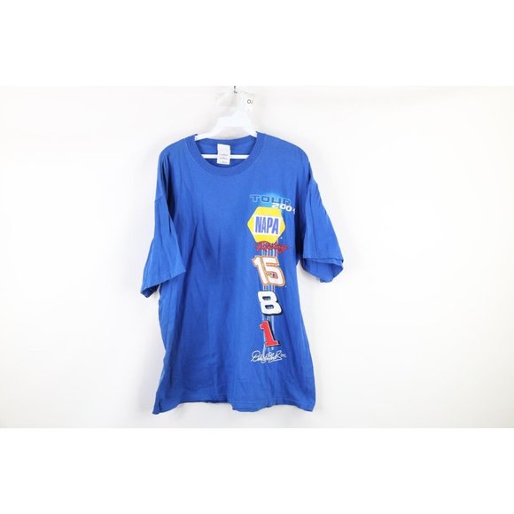 Vintage Other - Vintage Y2K 2004 NASCAR Mens XL Faded NAPA Racing Spell Out Double Sided T-Shirt